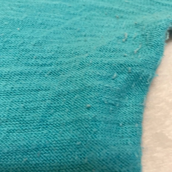 Express Mint Green, Seafoam and White Colorblock Long Sleeve Sweater - Picture 13 of 15